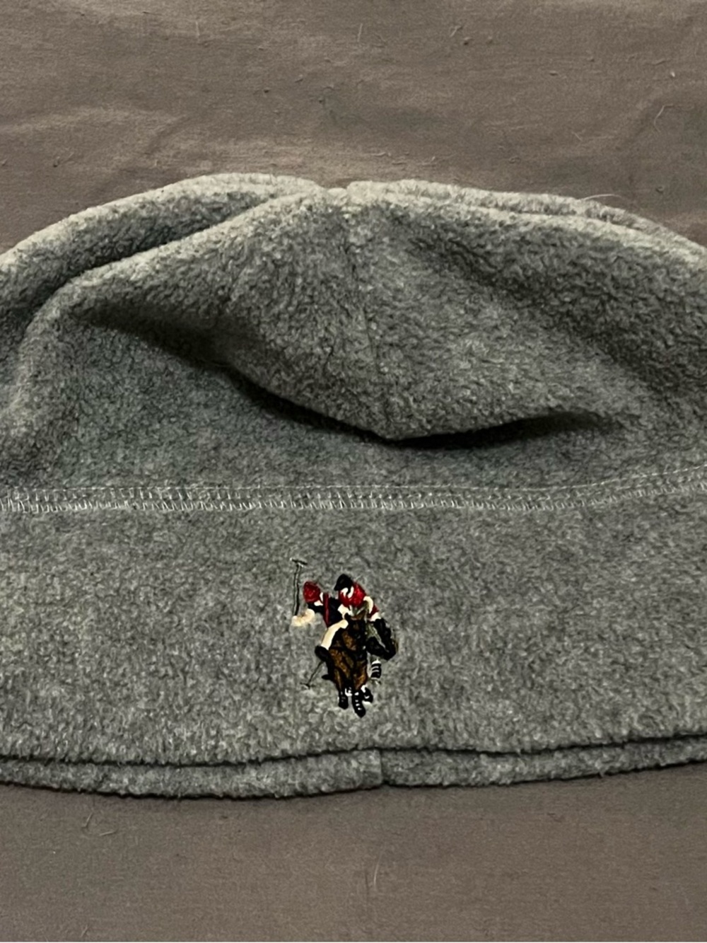 U.S. Polo Assn. Gray Solid Beanie Hat for Men One Size Winter Cap